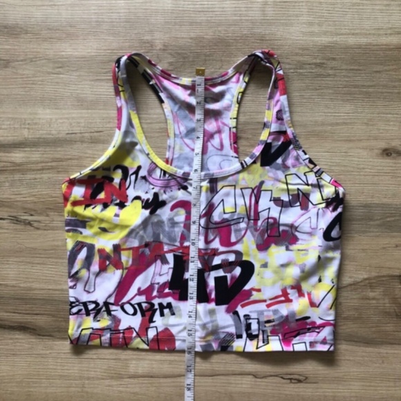 Calvin Klein Performance Women's Racerback Stretch Crop Top, Multicolor - Picture 5 of 8